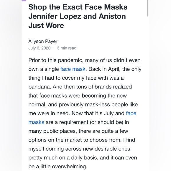 Cotton citizens oatmeal crystal face mask - Picture 8 of 9